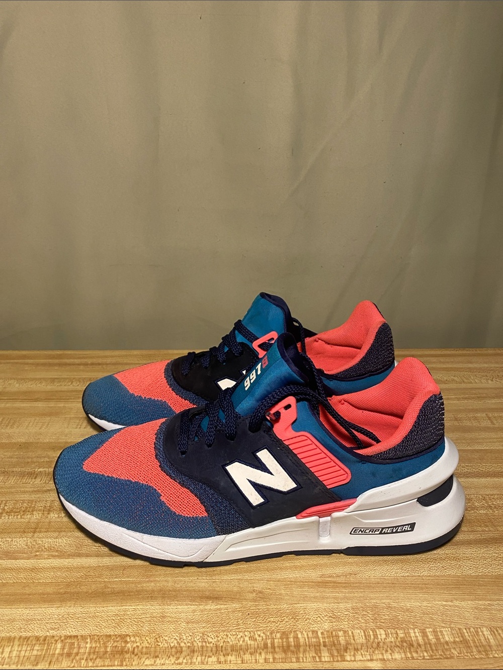 New Balance 997S (Sport) Dark Neptune Coral Men’s running shoes size 10